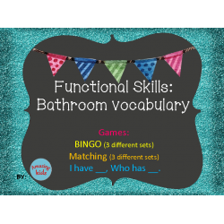 Functional Skills: Bathroom Vocabulary Games